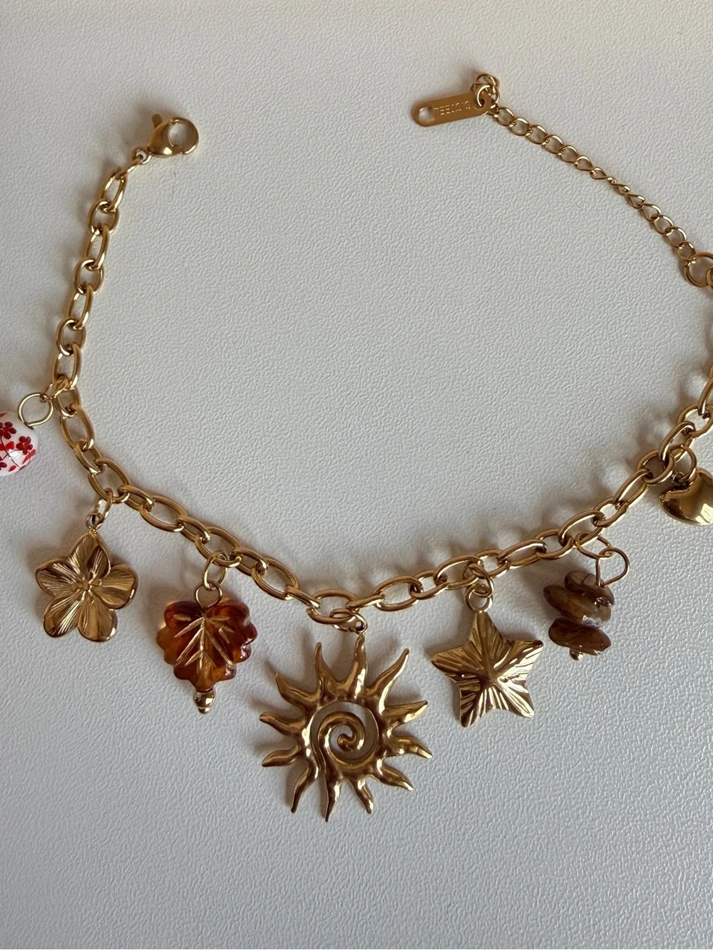 Gold-Tone Sun & Nature Charm Bracelet - Women's Fashion Jewelry